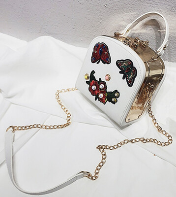 

Fashion Women Designer Flower pearl Handbags butterfly Girls Chain Luxury Handbag Shoulder Bags Ladies Messenger Crossbody Bag