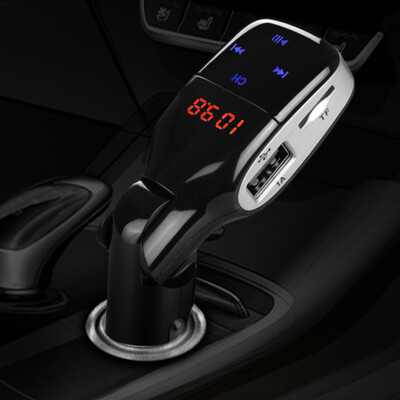 

Новый Bluetooth Автомобильный комплект Handsfree FM-передатчик Радио MP3-плеер USB-зарядное устройство и AUX Bluetooth беспроводной аудио сотовый телефон