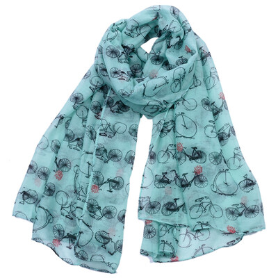 

JeouLy Vintage bike Print Womens Infinity Scarf Bicycle Loop Scarf Accessories Free Shipping