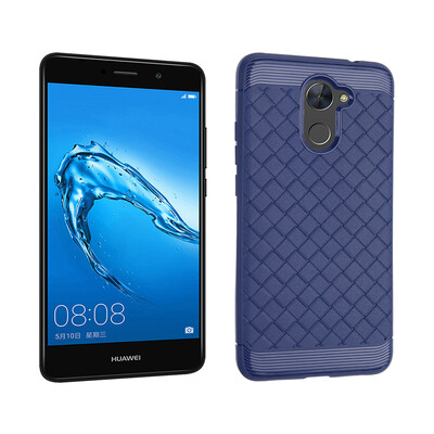 

Goowiiz Luxury Phone Case For Huawei Y7 Prime Ultra Thin Ventilation Grid Weave Soft Anti fall Full Protective