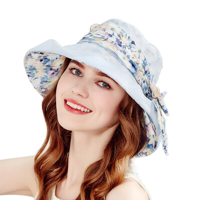 

Carmen KENMONT km-3304 female summer sun beach beach bow big along sun hat blue
