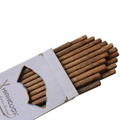 

Jingdong supermarket Han library highcook chopsticks chicken wing wood no wax no oil no paint chopsticks suit Korean gift box 10 double installed A007