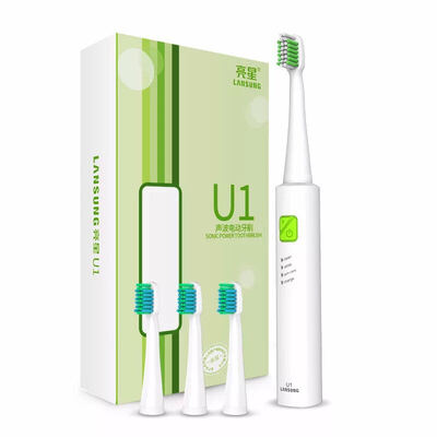 

Lansung U1 sonic electric toothbrush USB fast charging with 4 brush headsSoft bristle waterproof IPX7