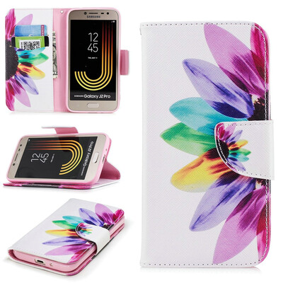 

BEFOSPEY Painting PU LeatherSoft TPU Card Slot Stand Wallet Case For Samsung Galaxy J2 Pro2018 J2201850