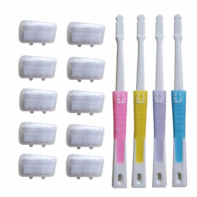 

Cntomlv Double Ultra Soft Toothbrush Bamboo Charcoal Brush Oral Care Nano-antibacterial Personal Care Teeth Brush