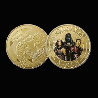 

X-men apocalypse gold coin marvel comics coin collection