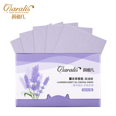 

1 Pack 80pcs Facial Absorbent Paper Oil Absorbing Sheet Oily Face Blotting Cleanser Lavender Rose Green Tea Bamboo Charcoal