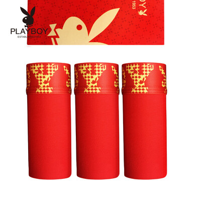 

Playboy Red Mans Underwear China Red Mens Boxer 3 Gift Boxes 5520 XXXL