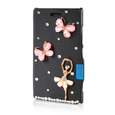 

MOONCASE Luxury Flower Crystal Leather Side Flip Wallet Pouch ЧЕХОЛ ДЛЯ Nokia Lumia 925