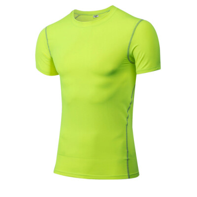 

Quick Dry Compression Mens Short Sleeve T-Shirts Running Shirt