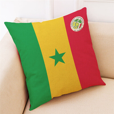 

Russia World Cup 2018 32 Teams Logo Cotton&Linen Pillowcase Bar Club Sofa Pillow Pillow Fans Souvenir