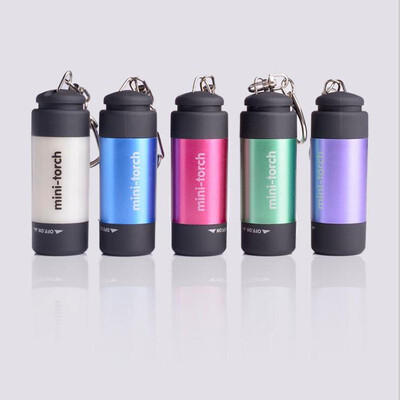 

Outdoor Mini LED Flashlight USB Handheld Torch Moonlight Night Lamp eychain Flashlight