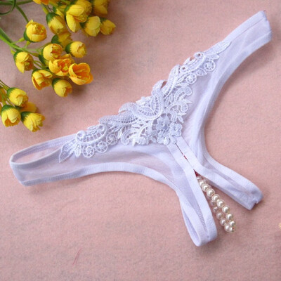 

Sexy Panties Perspective Pearl Crotch Mesh Lace Сексуальное нижнее белье Взрослая пара Flirting Temptation Underwear