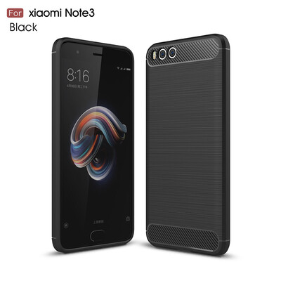 

For Xiaomi Note3 Carbon Fiber Phone Cases Soft Anti-Knock Cover For Xiaomi Note 3 case