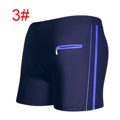 

Mens Soft Boxer Breathable Beach Shorts Plus Size Zipper Pocket Swimwear Trunks