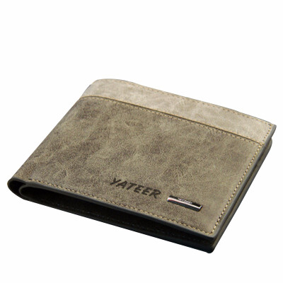 

European New Men Wallet Short Contrast Color Purse