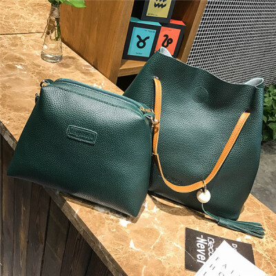 

Retro Leather Bag Portable Diagonal Package Shoulder Bag Mother Handbags