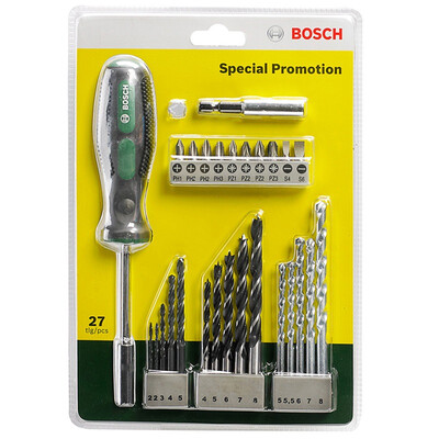 

Bosch BOSCH 27 drill bit head mixing kit gift manual tool promotion version 2600717201