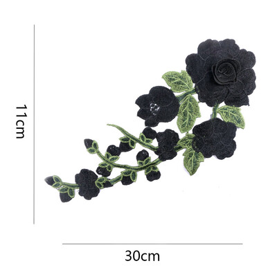 

Sunbling 3D Lace Flower Patch Sew-On Applique Rose Flower Patches for Wedding Dress Clothes Applique Embroidery DIY Handmade