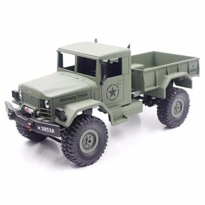 

HENG LONG 3853A 116 Mini Off-road RC Military Truck RTF with Four-wheel Drive