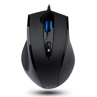 

Shuangfeiyan A4TECH N-810FX wired mouse office mouse USB mouse notebook mouse ten black