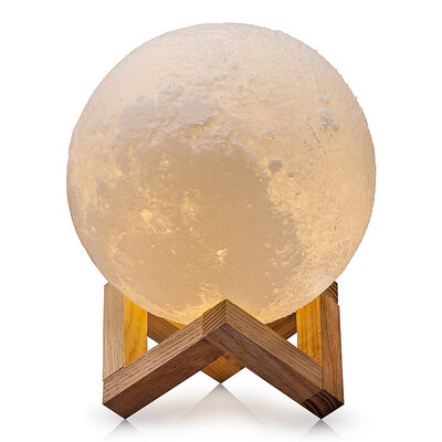 

TOMNEW Moon Lamp 3D Printed LED Moon NightLight Lamp Touch Control Ajustable Brightness USB Recharge Seamless Lunar Moonlight Lamp
