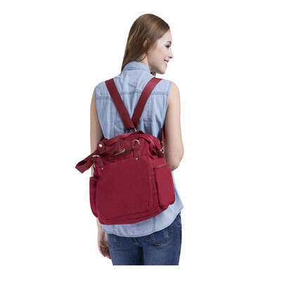 

Sunveno New Fashion Women High-Capacity Backpack Multifunction Travel Bag Waterproof Handbag