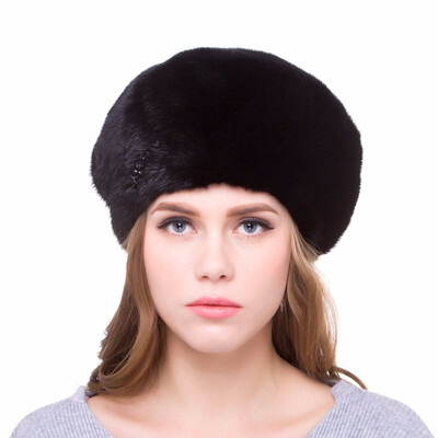 

Natural mink fur warm charm fur cap womens winter hat stretch personality design 2018 new hot sale discount urban womenfavorite