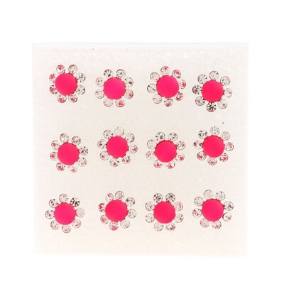 

6pair fashion 19mm Fluorescent Rhinestone Earring Round Bead Stud Earrings