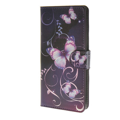 

MOONCASE Butterfly style Leather Side Flip Wallet Card Slot Stand Pouch чехол для Wiko Ridge 4G a13