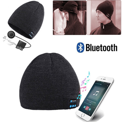 

теплый мягкий беспроводных Bluetooth гарнитуру другая кепка смарт - кап для спикера микрофон