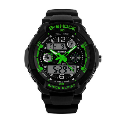 

SKMEI 1060 Men Multi Function Military -shock Sports Watch LED Analog Digital Waterproof Clock