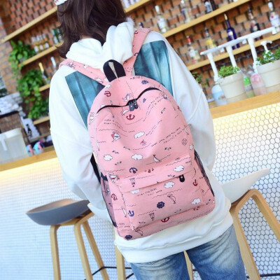 

2018 Womens Backpack New Korean Version College Wind Backpack Fashionable Small Fresh Schoolbag Travel Mochila