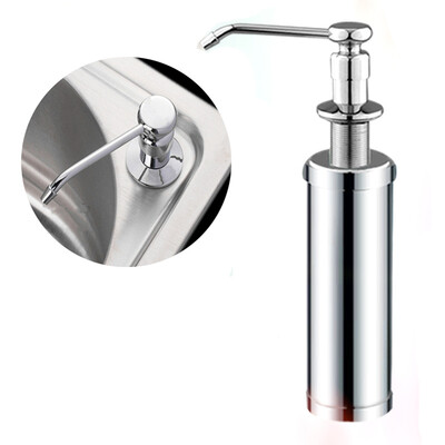 

Copper head stainless steel 220ml Manual push sink Soap Dispenser capacity detergent bottle for kitchen bathroom supplies