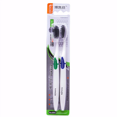 

Cntomlv hot sale 2pcslot Bamboo Charcoal Fiber Soft-bristle Toothbrush