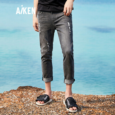 

Aiken Aiken Senma brand mens denim jeans trousers AK218201301 gray 31