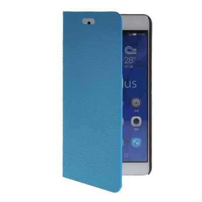 

MOONCASE Slim Leather Side Flip Wallet Card Slot Pouch with Kickstand Shell Back чехол для Huawei Honor 6X Blue