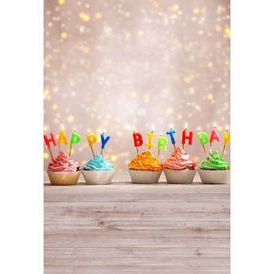 

Red Star Birthday Ice Cream Photo Backdrop 57FT Vinyl Fabric Cloth Digital Printing Photo Background -3206