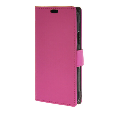 

MOONCASE Flip Leather Wallet Card Slot Stand Back Case Cover for Samsung Galaxy S6 Active G890 Hot pink 02