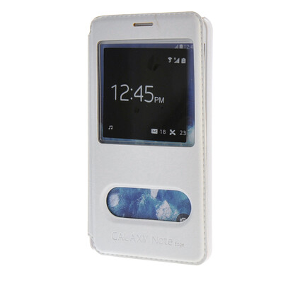 

MOONCASE Samsung Galaxy Note 4 Edge чехол для View Leather Flip Pouch Bracket Back Cover White