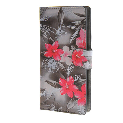 

MOONCASE Flower style Leather Wallet Flip Card Slot Stand Pouch Case Cover for LG G4 MINI A12