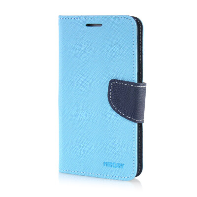 

MOONCASE Leather Side Flip Wallet Card Slot Pouch Stand ЧЕХОЛ ДЛЯ Samsung Galaxy S6 Blue