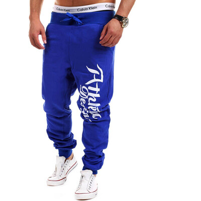 

Mens Letter Loose Harem Pants Drawstring Joggers Men Sport Pants Outdoor Sweatpants Men's Hip Hop Cotton Jogger Pants Pantalones