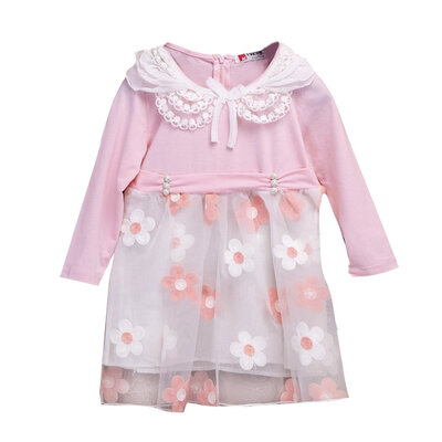 

New Style Baby Girl Kids Childrens Long Sleeve Fashion Cute Dress