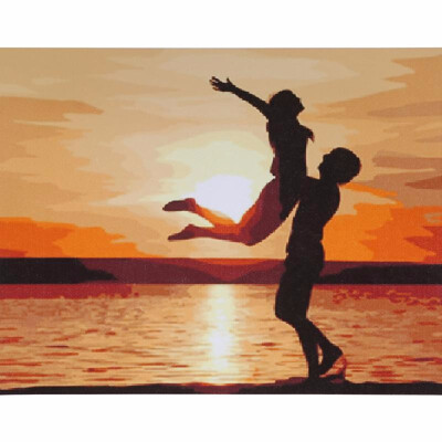 

Frameless DIY Digital Oil Painting 16 20 Lovers Hand Painted Cotton Canvas Paint By Number Kit Home Office Wall Art Paintings