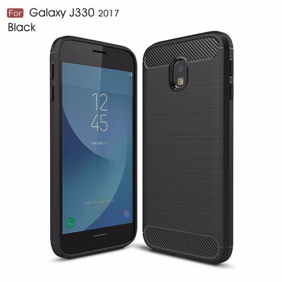 

For Samsung Galaxy J330 2017 EU Carbon Fiber Phone Cases Soft TPU Anti-Knock Cover For Samsung Galaxy J330 2017 EU Case