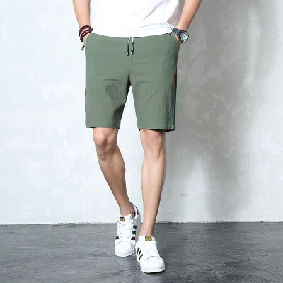 

Damaizhang Men Summer Casual Short Pants High Quality Elastic Waist Pocket Shorts Slim Fit Streetwear Shorts