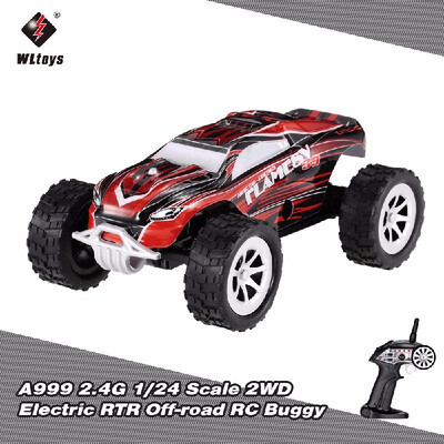 

WLtoys A999 24G 124 Scale 2WD Full-Scale Speed Switch Electric RTR Off-road Buggy RC Car