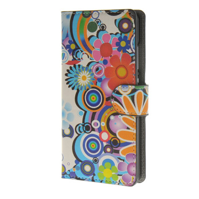 

MOONCASE Flower style Leather Wallet Flip Card Slot Stand Pouch чехол для Huawei Ascend P8 lite A01