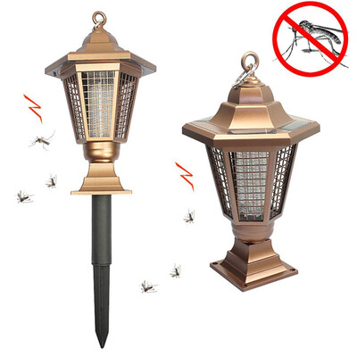 

Strong solar LED outdoor mosquito lamp garden lawn light electric shock mosquito pest control outdoor lighting